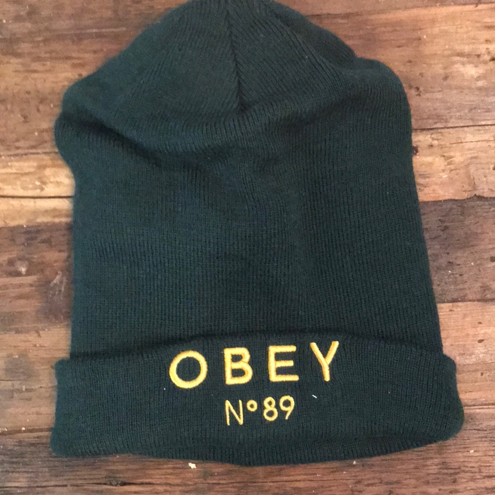 Obey Beanie! Hunter green